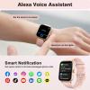 imageSmart Watches for Women 18quot HD Smart Watch AnswerMake Call for iPhoneAndroid Fitness Watch with SleepHealth Monitor Watches for Women with 110 Sport Mode IP68 Waterproof Alexa