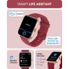 imageaeac Smart Watch Alexa Builtin Stable Bluetooth Call Fitness Tracker with Heart RateSpO2StressSleep Monitor Smartwatches for Women 110 Sports IP68 Waterproof Smartwatches for iOS AndroidRed