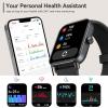 imageaeac Smart Watch Alexa Builtin Stable Bluetooth Call Fitness Tracker with Heart RateSpO2StressSleep Monitor Smartwatches for Women 110 Sports IP68 Waterproof Smartwatches for iOS AndroidBlack