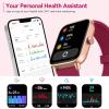 imageaeac Smart Watch Alexa Builtin Stable Bluetooth Call Fitness Tracker with Heart RateSpO2StressSleep Monitor Smartwatches for Women 110 Sports IP68 Waterproof Smartwatches for iOS AndroidRed