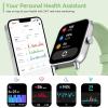 imageaeac Smart Watch Alexa Builtin Stable Bluetooth Call Fitness Tracker with Heart RateSpO2StressSleep Monitor Smartwatches for Women 110 Sports IP68 Waterproof Smartwatches for iOS AndroidGreen