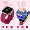 imageaeac Smart Watch Alexa Builtin Stable Bluetooth Call Fitness Tracker with Heart RateSpO2StressSleep Monitor Smartwatches for Women 110 Sports IP68 Waterproof Smartwatches for iOS AndroidRed