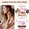 imageaeac Smart Watch Alexa Builtin Stable Bluetooth Call Fitness Tracker with Heart RateSpO2StressSleep Monitor Smartwatches for Women 110 Sports IP68 Waterproof Smartwatches for iOS AndroidPink