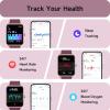 imageaeac Smart Watch Alexa Builtin Stable Bluetooth Call Fitness Tracker with Heart RateSpO2StressSleep Monitor Smartwatches for Women 110 Sports IP68 Waterproof Smartwatches for iOS AndroidDeep Purple