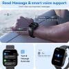 imageaeac Smart Watch for Men Women iPhone ampamp Android199quot AMOLED Screen 3ATM Waterproof Fitness Watch with AnswerMake Call AI Voice24HHeart RateSpO2BP Monitor120 Sports Modes Black 199