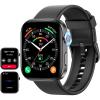 imageaeac Smart Watch for Men Women iPhone ampamp Android199quot AMOLED Screen 3ATM Waterproof Fitness Watch with AnswerMake Call AI Voice24HHeart RateSpO2BP Monitor120 Sports Modes Black 199