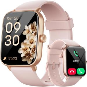 imageaeac Smart Watch Alexa Builtin Stable Bluetooth Call Fitness Tracker with Heart RateSpO2StressSleep Monitor Smartwatches for Women 110 Sports IP68 Waterproof Smartwatches for iOS AndroidPink